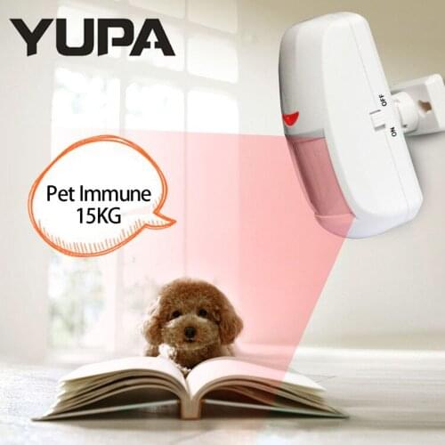 YUPA Auto Pet-proof PIR Sensor Infrared Wireless Motion Detector 433Mhz RF Sensor For Smart Home Security Alarm System