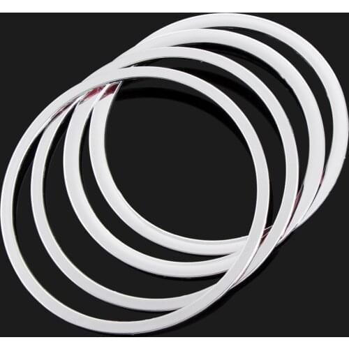 Car-styling 4pcs/set car trim ring stickers door speaker decoration frame cover Case For KIA K2 Rio 2011-2016