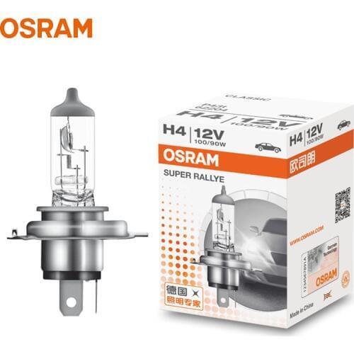 OSRAM H4 9003 HB2 12V 100/90W P43t 62204 Super Rallye Off Road Car Halogen Headlight Auto Bulb 3200K Original Lamp OEM (1pc)