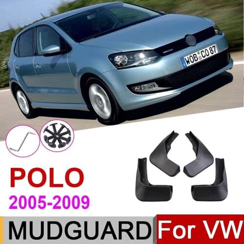 Mud Guard For VW Volkswagen Polo Mk4 9N3 2009~2005 Front Rear Car Fender Flaps Splash Flap Mudguards Accessories 2008 2007 2006