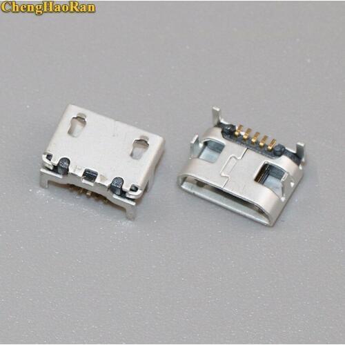 ChengHaoRan 2-20PCS Charging port Micro USB Socket Connector 5P 5pin Mini USB jack charge plug Big Ox horn