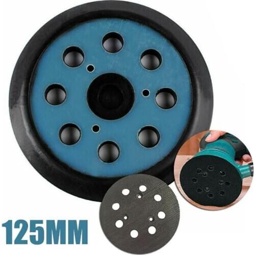 125mm 8Holes Backing Disc Sanding Pads Hook Loop For Makita Random Orbit Sander