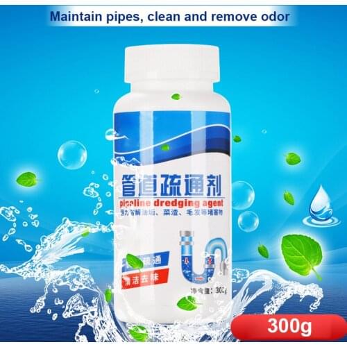 Pipe Dredging Agent Sewer Cleaning Dredge Remove Odor Effective for Bathroom Toilet can CSV can CSV