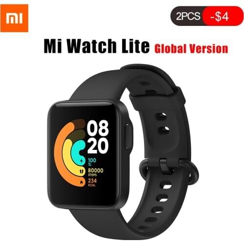 Global Version Xiaomi Mi Watch Lite GPS Fitness Tracker Heart Rate Monitor Sport Bracelet 1.4 Inch Bluetooth 5.0 Smartwatch