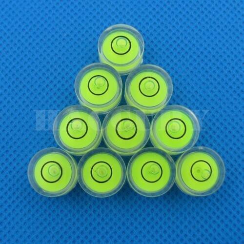 HACCURY 100pcs 13.8*8 14.3*8 Acrylic Circular bubble level bubble spirit level of beads Universal level measurement instrument
