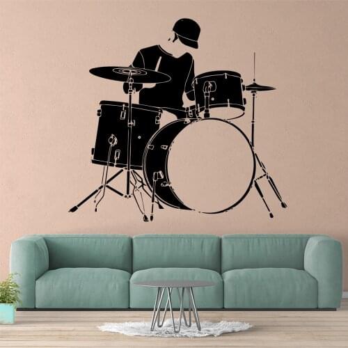 Exquisite Drums Wall Sticker Home Decoration Accessories For Kids Rooms Diy Home Decoration Diy Pvc Home Decoration Accessories