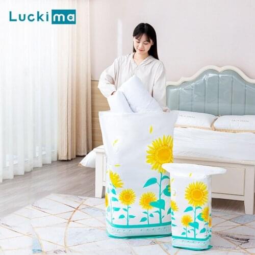 Clothes Quilt Storage Bag Hand Compressed Vacuum Bags Saving Space Closet Organizer Compression Seal Packet for Home Travel