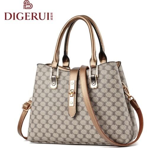 New casual womens bag autumn and winter fashion luxury handbag PU zipper lock one-shoulder stiletto bag purses and handbags