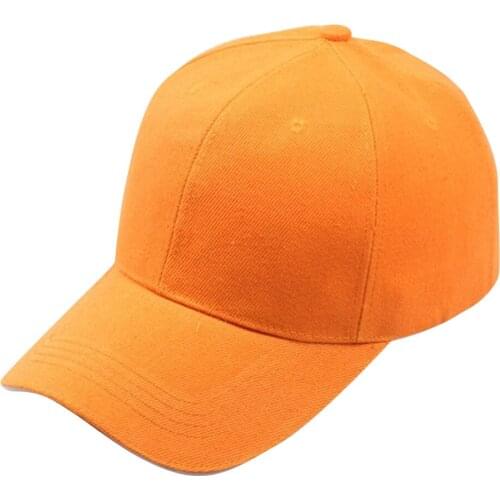 Solid Color Cotton Caps For Summer Women Men Adjustable Sunproof Baseball Caps