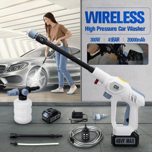 45Bar 350W High Pressure Cleaner Car Washer Water Spray Gun Portable High Pressure Washing Machine Pump for Makita 18V Battery