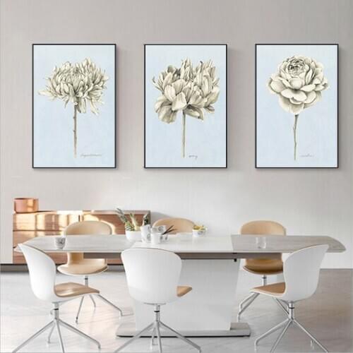 Nordic Gold Luxury Rose Picture Indie Luxuri Room Decor Printed on The Wall Art Decor Poster Living Room Bedroom Canvas Painting