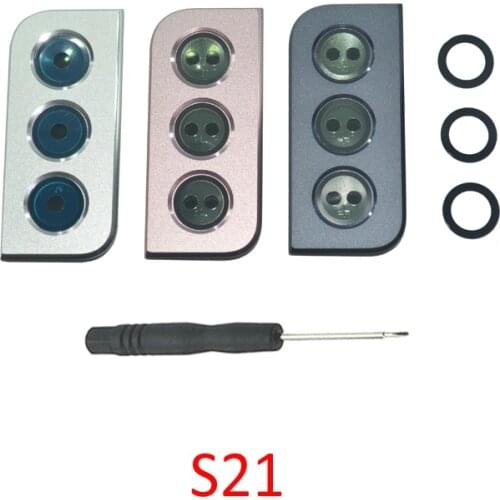 Glass Lens Cover For Samsung S21 4G 5G G991B G991U G991U1 G991W Original Phone Housing Back Camera Safety Frame Glass Holder