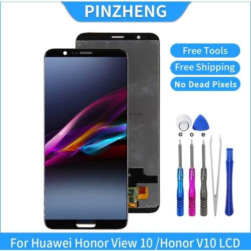 PINZHENG LCD For Huawei Honor V10 View 10 LCD Display Touch Screen Digitizer Assembly Replacement LCD BKL-AL20 BKL-L04 BKL-L09