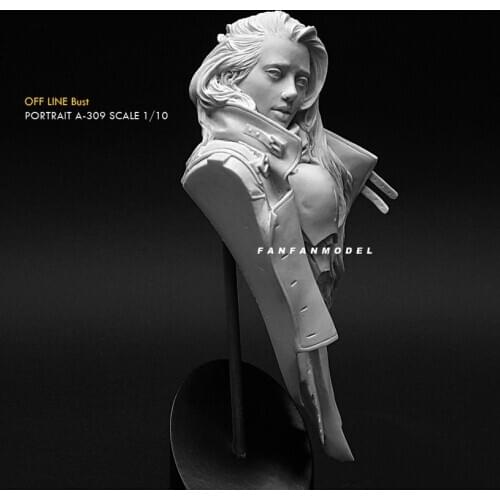 1/10 Resin Bust beauty model kits self-assembled A-309