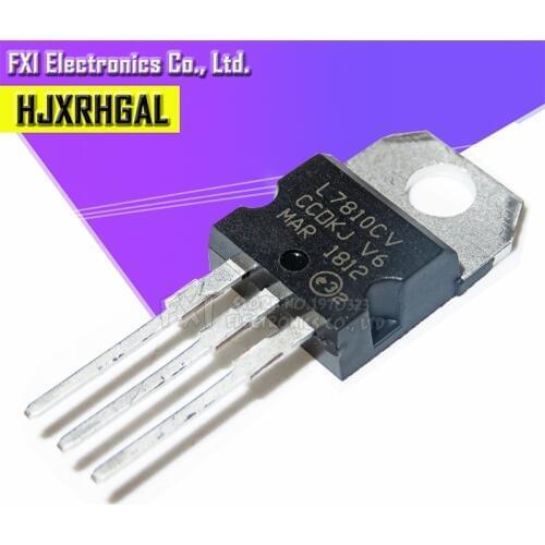 10PCS L7810CV TO220 L7810 TO-220 7810 LM7810 MC7810 voltage regulator IC stabilivolt voltage-regulator tube New original