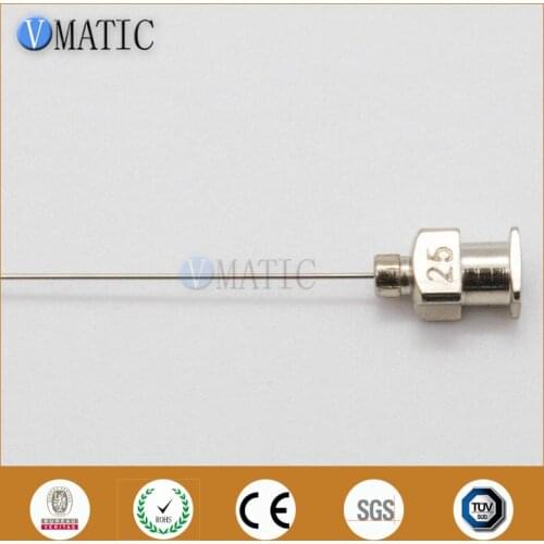 Free Shipping 12Pcs 1'' 25G Precision Stainless Steel Glue Dispensing Needle Tip 1 Inch