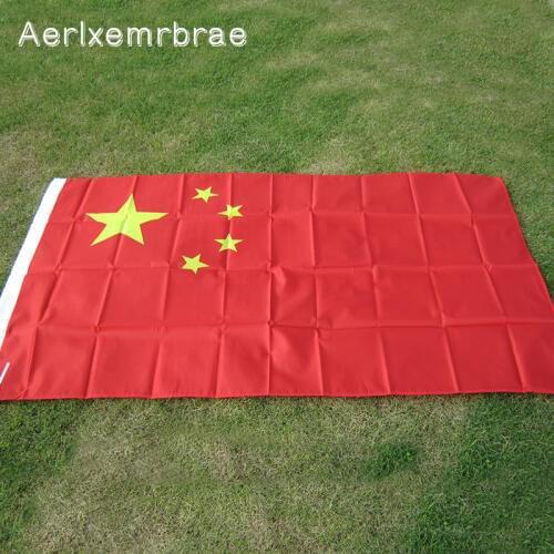 Free Shipping aerlxemrbrae flag New 90*150cm Hanging China Flag Chinese National Flag Banner Outdoor Indoor Home Decor