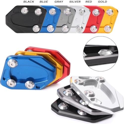CNC Motorcycle Side Stand Pad Kickstand Enlarger Plate Base for LIFAN KPR150 Aluminum Alloy Motorcycle Spare Parts Accessories