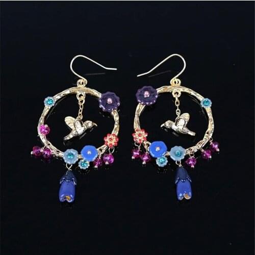 Женские золотые серьги BOSINLE China At AliExpress