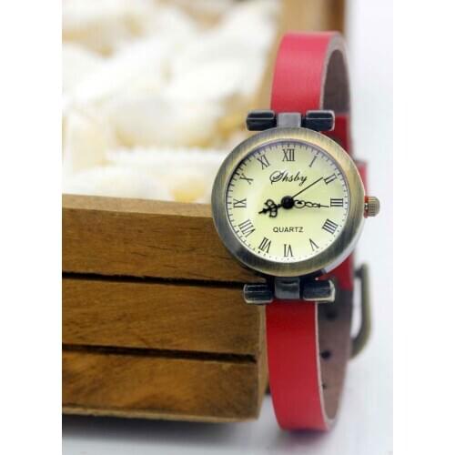 Shsby Fashion Hot-selling Womens Leather Strap Watches Female ROMA Vintage Watch Women Dress Watches