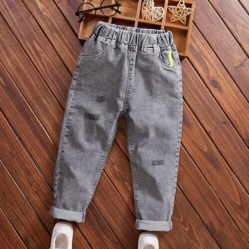 Childrens Trousers Boys' Pants Spring and Autumn Childrens Pants Handsome Teen Kids Jeans Pants 3-8T