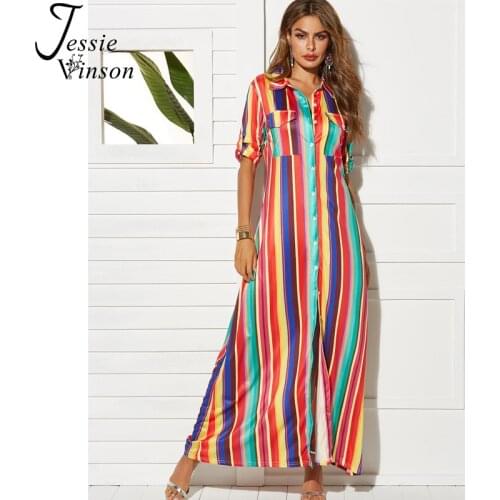 Модные платья-рубашки JESSIE VINSON China At AliExpress