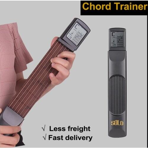 6-String Pocket Guitar Chord Trainer Guitar Practice Tool Gadget 6 Frets Guitar Finger Trainer for electric guitar accessories