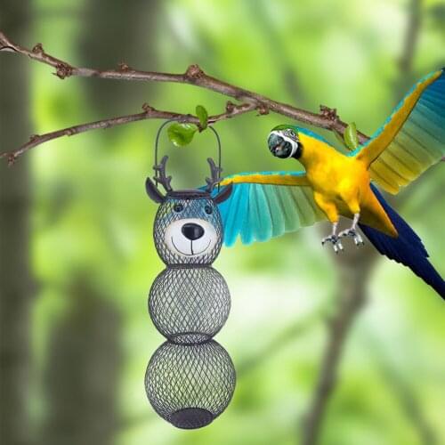 Bird Feeder Metal Decoration Balcony Steel Wire Handicraft Ornaments Outdoor Garden Backyard Decorative Crafts Feeding Tools