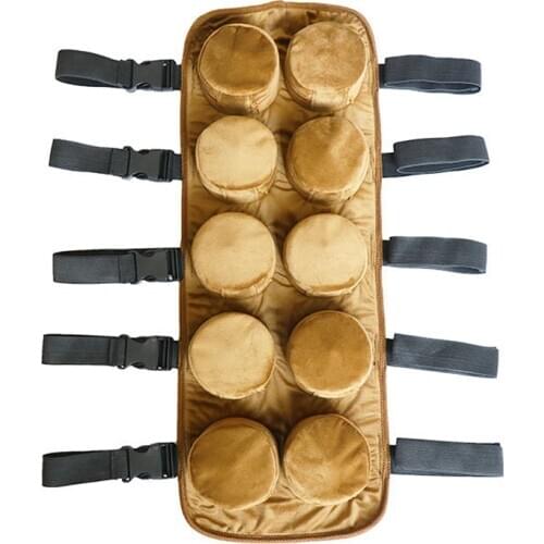 Copper Smokeless Moxa Moxibustion Box Velvet Bag Moxa Stick Acupuncture Roller Holder Neck Waist Body Acupoint Massage Therapy