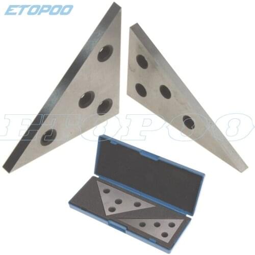 High quality 2pcs precision angle plate set with four holes for easy mounting