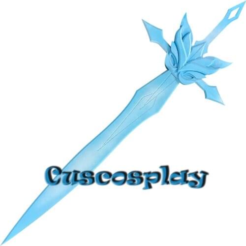 New Game Genshin Impact Cosplay Prop Eula Razor 130CM Wooden Sword Replica of Weapons for Halloween Carnival Fancy Party Event