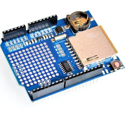 New Data Module Logging Shield SD Card Data Recorder Shield V1.0 For Arduino UNO SD Card Hot