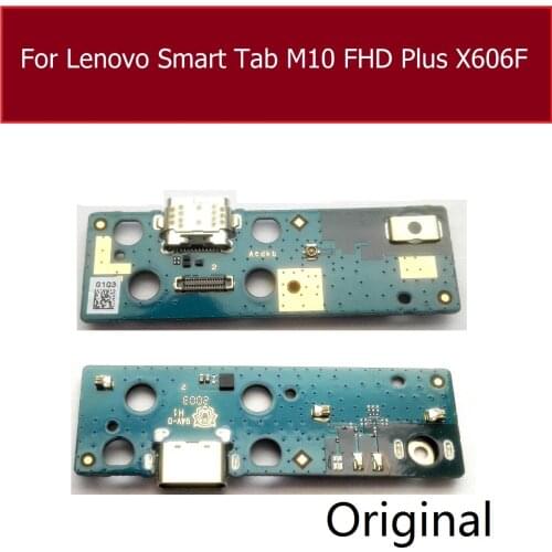 Original USB Charging Board For Lenovo Smart Tab M10 FHD Plus X606F USB Charger Board Flex Ribbon Cable Replacement Parts