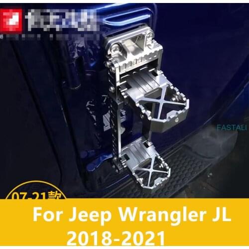 For Jeep Wrangler JL 2018-2021 Car door pedal modification parts assist in climbing up the roof stirrup high quality