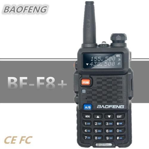 Baofeng BF-F8 Walkie Talkie 5W Powerful Two Way Radio VHF UHF Dual Band Portable CB Ham Radio VOX Flashlight HF Transceiver
