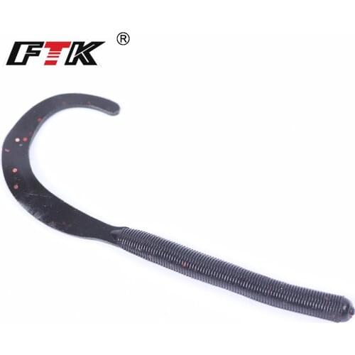 FTK Fishing Lure Worm Bait Jigging Lure Wobblers Fishing Maggots Carp Worm Lure Grub Inshore Soft Lure Fishing Hook Tackle 625