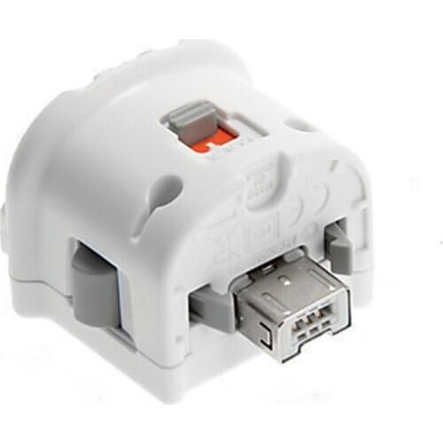 High Quality Motion Plus Adapter Sensor for Nintendo Wii Console Remote Wireless Wiimote Controller Black & White