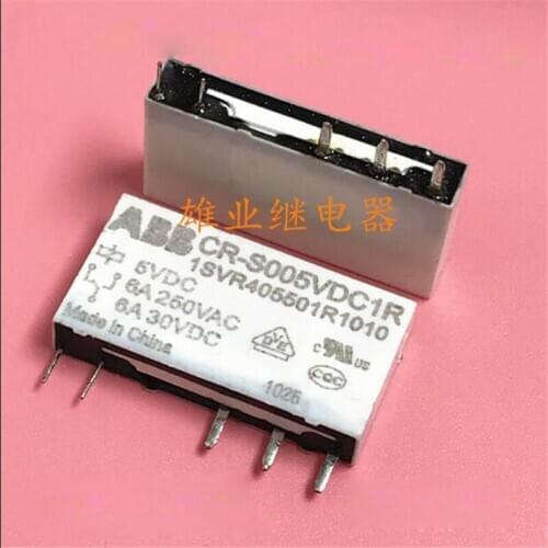 5V relay ABB CR-S005VDC1R ABBCRS005VDC1R ABB-CR-S005VDC1R 5VDC 6A 5PIN