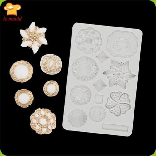 Christmas Large Snowflake & Icicle Border Lace Molds Fondant Cake Silicone Mould Baking Tools