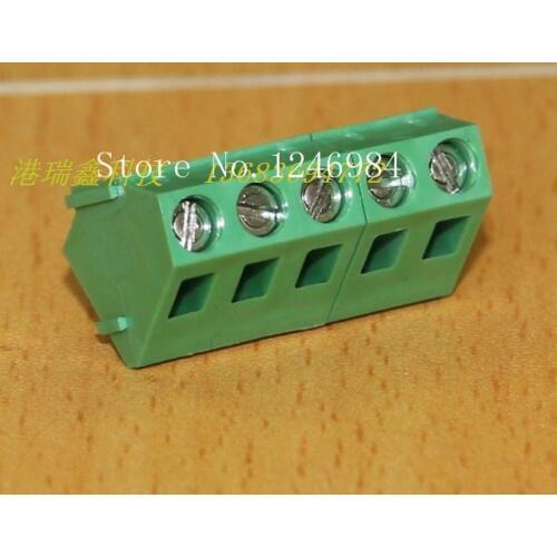 [SA]DECA Taiwan Progressive Alliance pitch 5.08 Straight Leg 5 green terminal blocks MB322-508M5--50pcs/lot