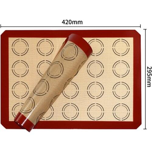 Silicone Baking Mat Cook Non-Stick Rolling Dough Mat Pad Sheet Baking Pastry Tools Large Size For Cake Cookie Kitchen Tools