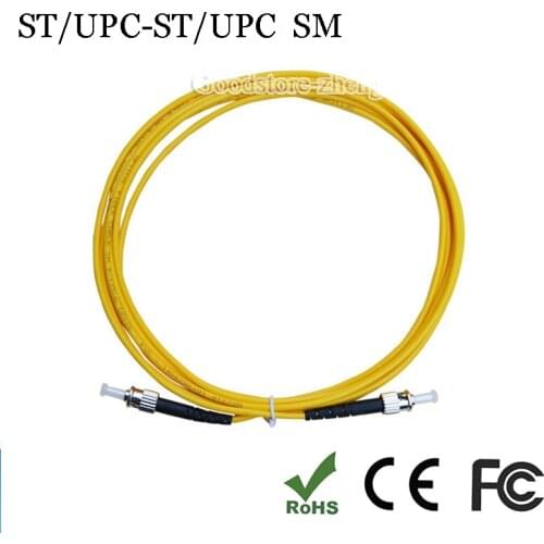 ST to ST fiber optic patch cord ST jumper cable, SM, single mode simplex, 9/125, 3\5\10\15\20\30\50\80\100M