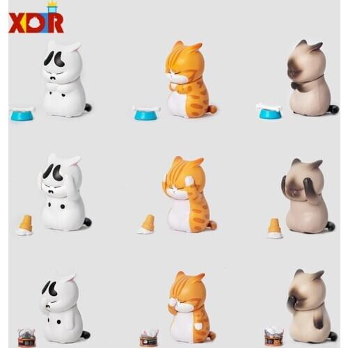Blind Box Toys Hand-Made Decorations Mini Cat Orange Cat Siamese cat Decoration Guess Bags Gift Boxed Toys For Girls Kids