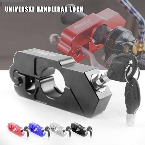 Motor Handlebar Lock Brake Clutch Security Safety Theft Protection Scooter Locks For Kawasaki Z1000 Z800 Z900 Z650 VERSYS650