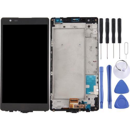 LCD Screen and Digitizer Full Assembly with Frame for LG X Power / K220 (Black)