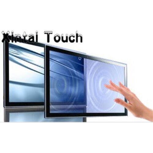 10 real touch points 23.6" IR multi touch frame Screen Panel/frame with glass, 16:9 ratio