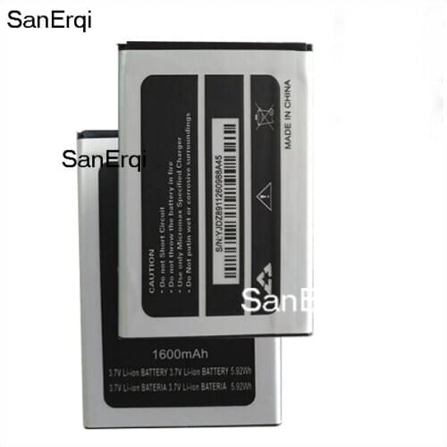 10pcs Battery For Micromax A45 1600mAh Mobile Li-ion Polymer Battery Bateria for Micromax Bolt A45 1600mAh Accumulator Battery