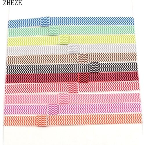 100pcs/lot FOE Chevron Elastic Headband for Baby and Children Chevron Elastic Headbands Free Shipping
