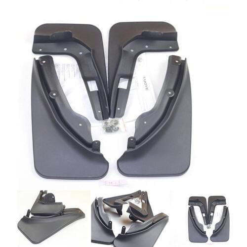 4pcs Premium Auto Front&Rear Heavy Duty Molded Flares Splash Mud Flaps Guards Fenders For Mercedes Benz C Class 2008-2014