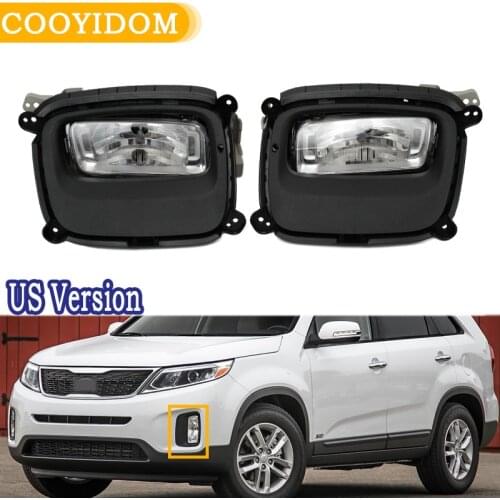 Car Front Bumper Fog Light Grill Grille Fog Lamp light Fog Lamp Driving Lamp For Kia Sorento 2014 2015 92201-1U700 86523-1U510